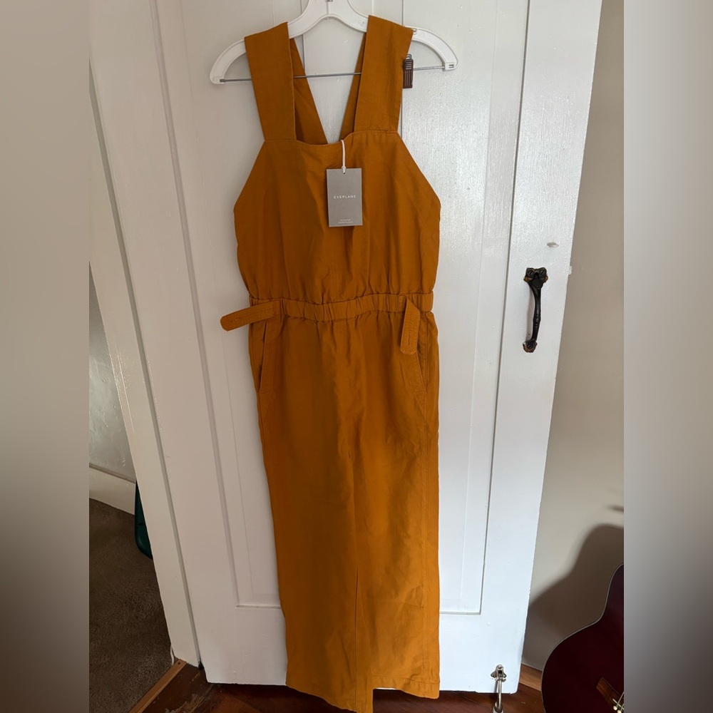 NWT Everlane Fatigue Apron Jumpsuit in Gold